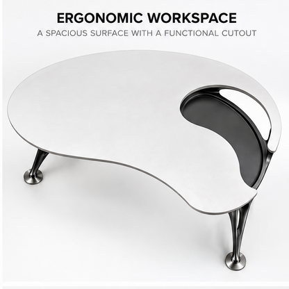 domivov® Sculptural Ergonomic Cutout Desk