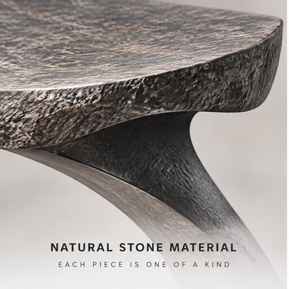 domivov® Sculptural Natural Stone Stool