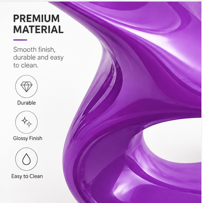 domivov® Purple Sculptural Accent Chair