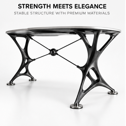 domivov® Sculptural Ergonomic Cutout Desk