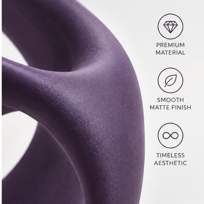 domivov® Sculptural Lounge Chair – Plum Purple Matte Accent Chair
