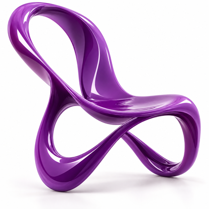 domivov® Violet Loop Sculptural Accent Chair