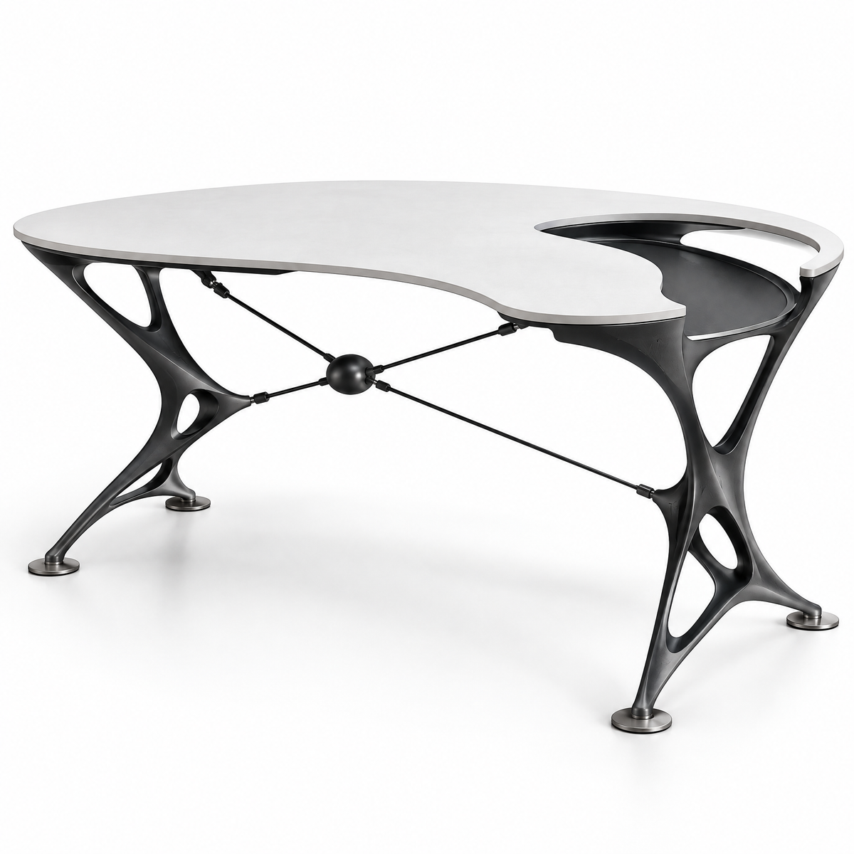 domivov® Sculptural Ergonomic Cutout Desk