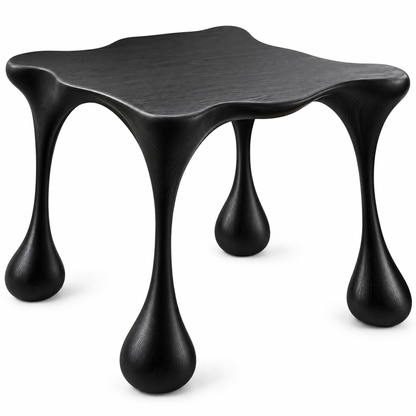 domivov® Black Organic Sculptural Accent Table